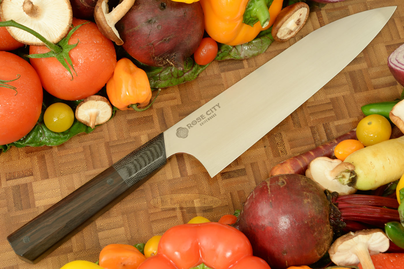 Swift Chef's Knife (Gyuto) -- 8-1/4 in. -- with African Blackwood -- AEB-L Stainless Steel