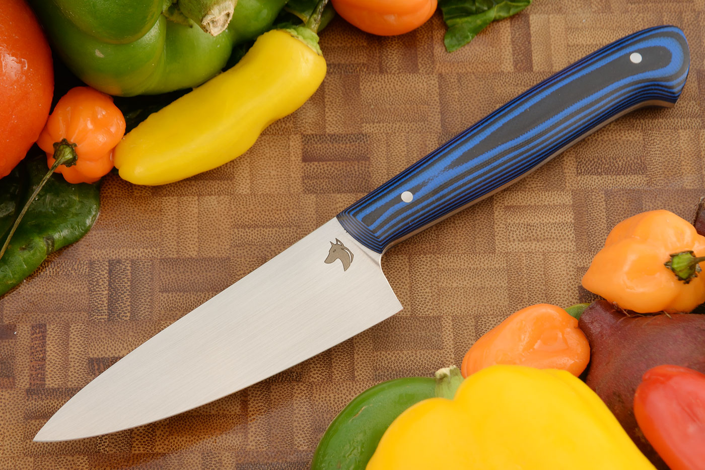 Utility Knife (4 in.) with Black/Blue G10 - AEB-L Stainless