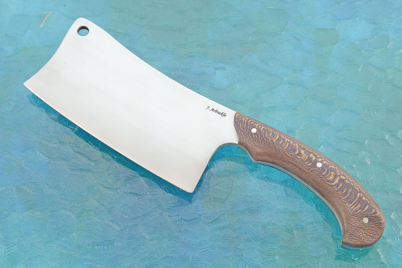 Meat Cleaver with Snakeskin Sycamore