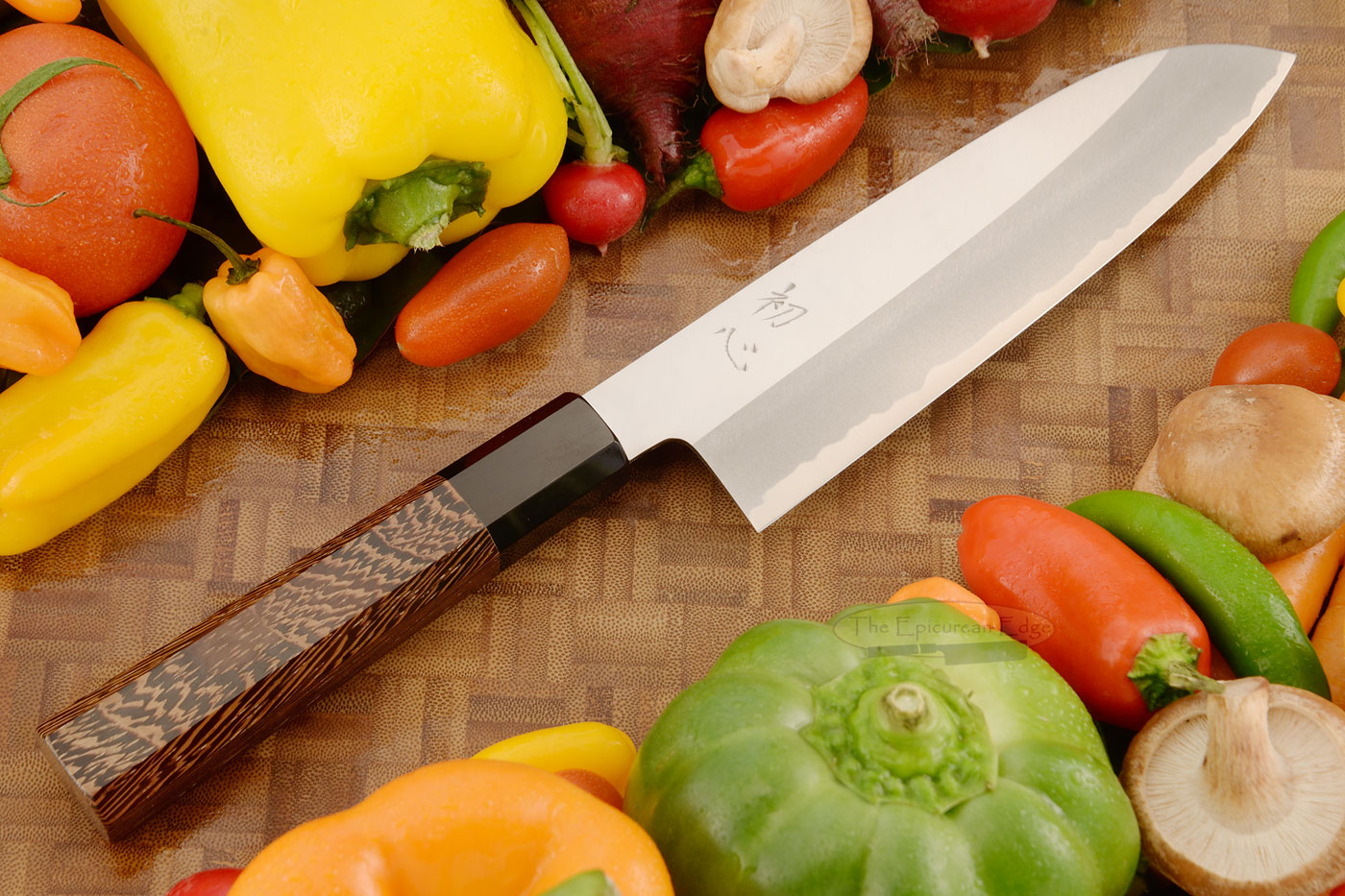 Chef's Knife (Santoku) - 7-1/8 in. (180mm) - Shirogami Carbon