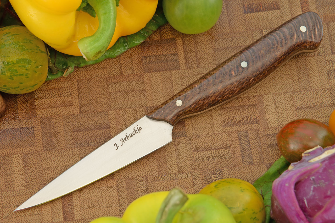Paring Knife (3-3/8) with Snakeskin Sycamore