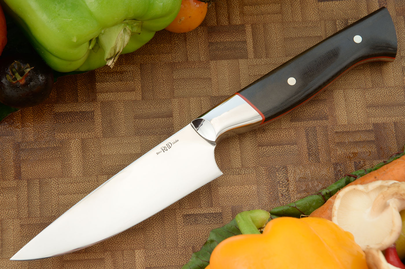 Paring Knife (4-1/8 in.) with Black Micarta - 52100 Carbon Steel