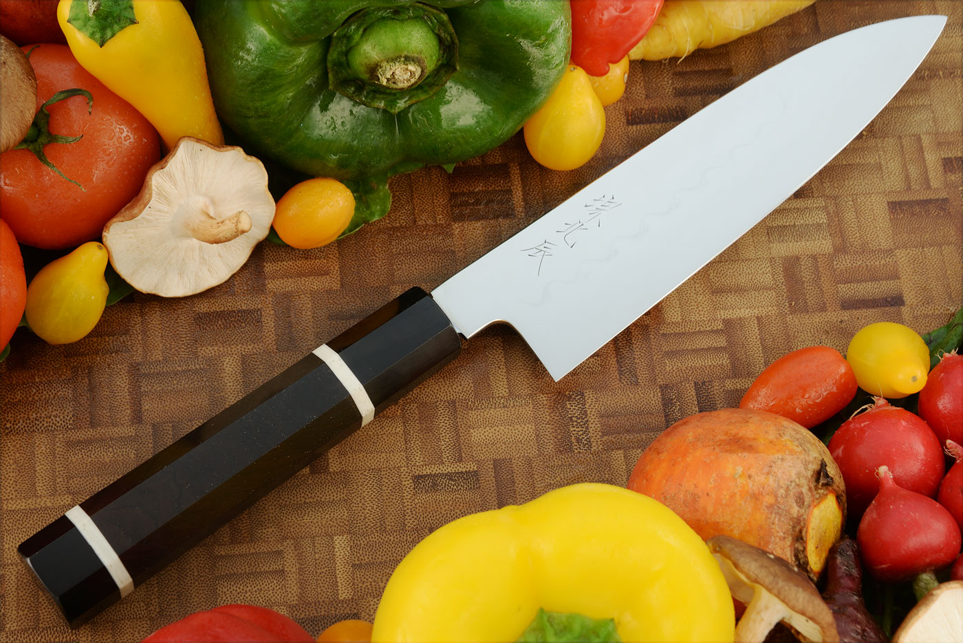 Mizu-Honyaki Chef's Knife - Santoku 180mm (7-1/8 in.)
