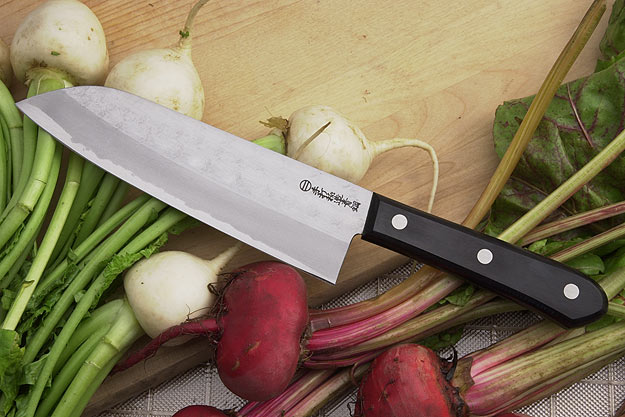 Kansui Dojo Chef's Knife - Aogami Santoku Hocho - 6 3/4 in.