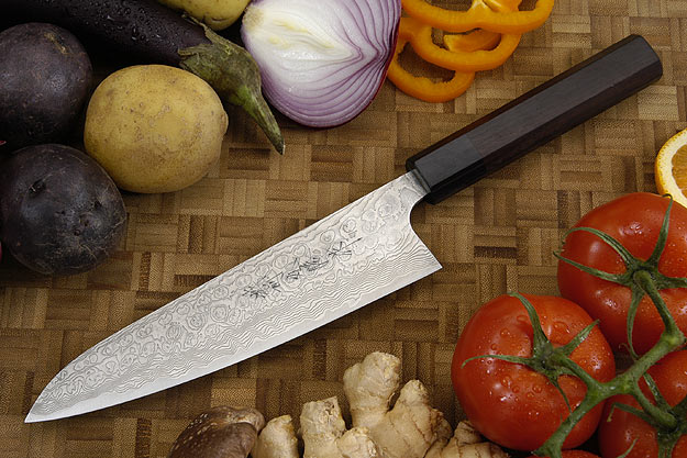 Asai PM Damascus Chef's Knife - Gyuto - 7 1/8 in. (180mm)