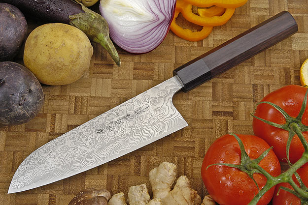 Asai PM Damascus Chef's Knife - Santoku - 6 3/4 in. (170mm)