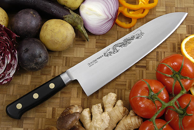 Misono Carbon Steel Chef's Knife, Heavy - Gyuto Deba - 9 1/2 in. (240mm)  - No. 152