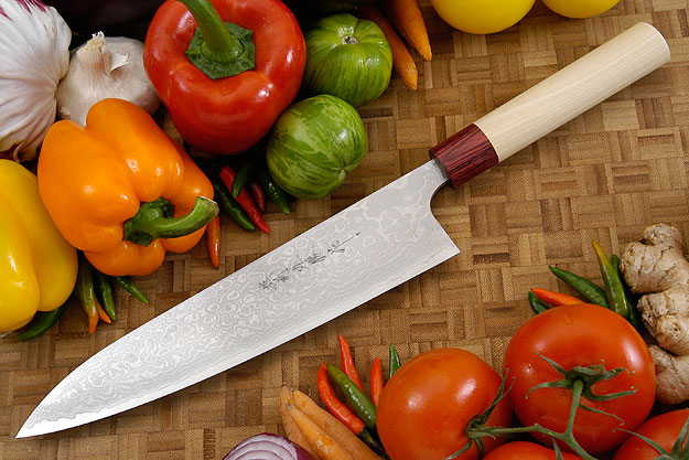 Asai Enji Damascus Chef's Knife - Gyuto - 9 1/2 in. (240mm)
