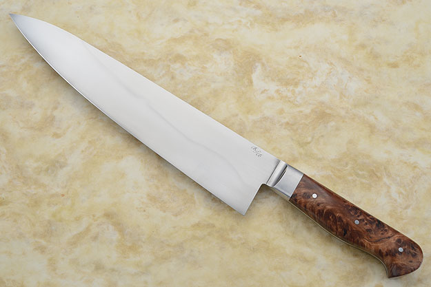 Chef's Knife (Gyuto) with Redwood Burl (10