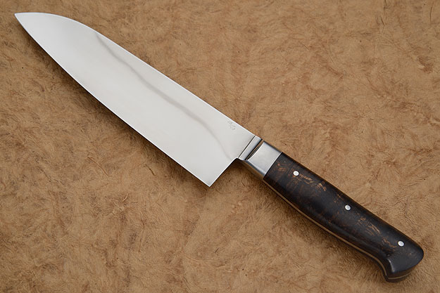 Chef's Knife (Santoku) with Spalted Curly Koa (7