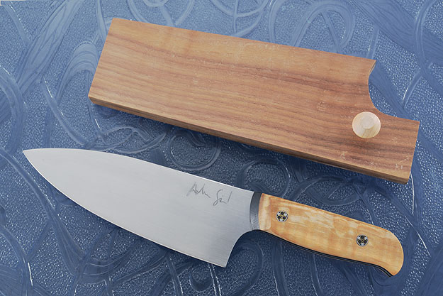 Chef's Knife (5-3/4 in.) with Curly Maple and Black G10
