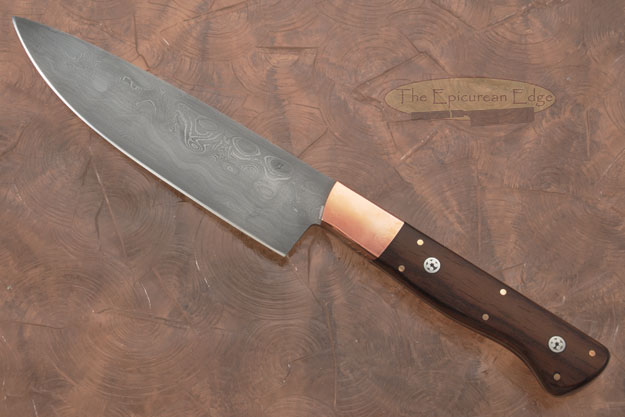 Damascus Chef's Knife (6-1/4 in) with Cocobolo