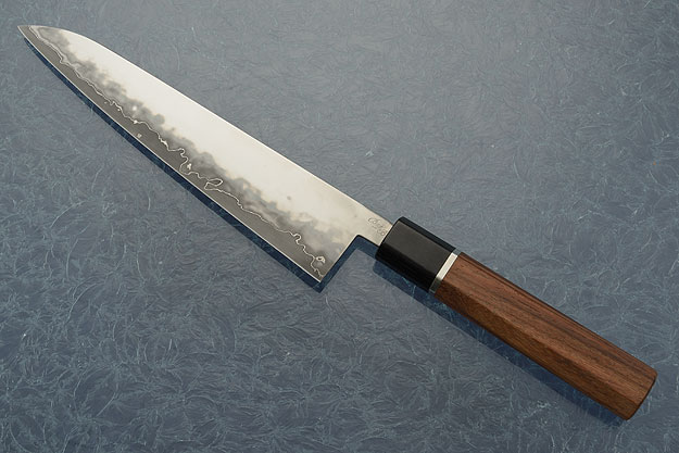 San Mai Chef's Knife (Gyuto) with Traditional Macassar Ebony Handle (7-3/4