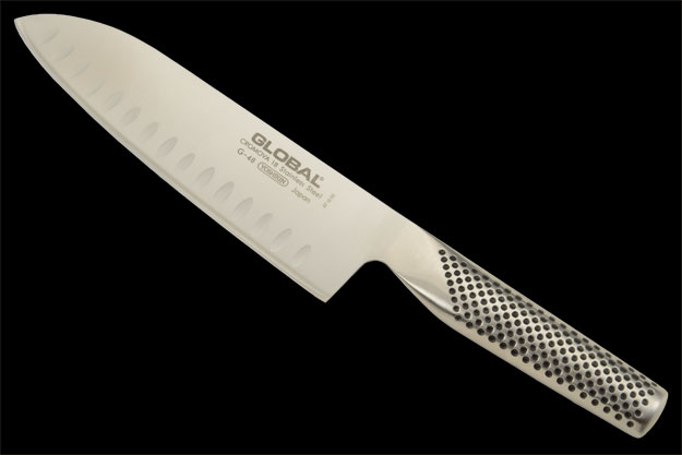 Global Santoku (Chef's Knife) with Granton Edge - 7in. (G-48)
