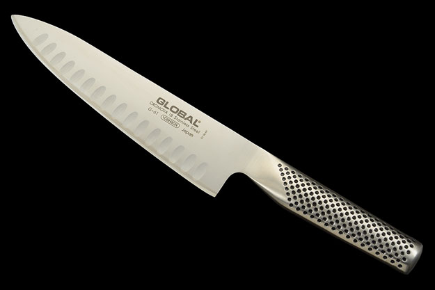 Global Chef's Knife with Granton Edge - 8 in. (G-61)