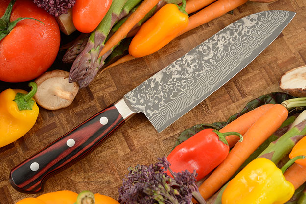 Kintaro Damascus Chef's Knife (Santoku) - 175mm (7in)