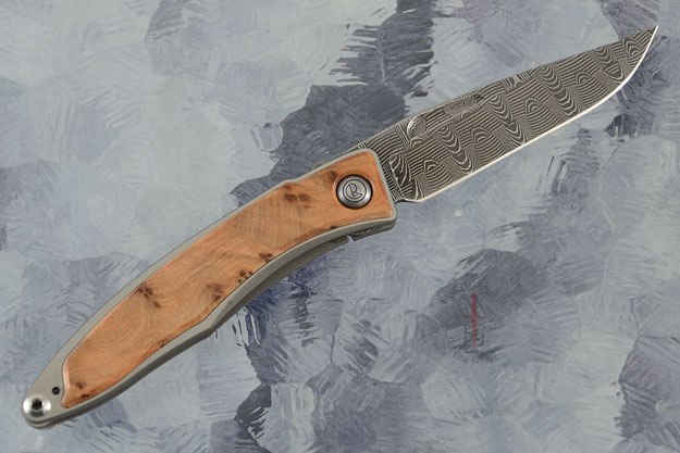 Mnandi with Thuya Burl and Basketweave Damascus - Left Handed