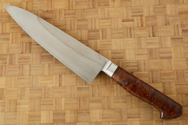 Chef Knife (Gyuto) with Black Mulga (7-7/8 in.)