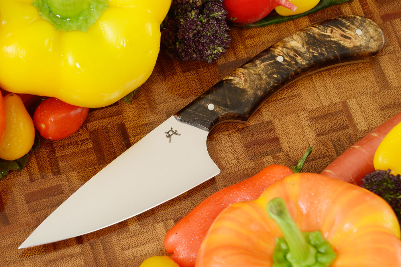 Chef's Knife (4-1/4 in) with Buckeye Burl